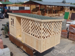 Беседка с кухней №22 5х2,35м