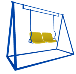 Детские качели Малыши CКИ 011-С для уличной площадки
