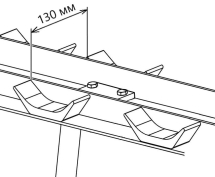 Стойка для хранения 5-ти пар гантелей Aerofit AFDBR5