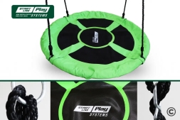 Качели SLP SYSTEMS 3 секции + лодочка белое + качеля с фиксацией зеленая + качеля с фиксацией желтое, фото 6