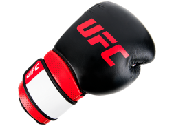 (UFC Перчатки MMA для работы на снарядах чёрные - 16 Oz), фото 5