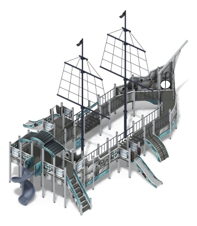 Флагман (Лагуна) - ДИК 2.03.3.03-12.И1 - Игровой комплекс - H=1200 H=1500 H=2000, фото 2
