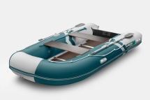 GLADIATOR B 420 LIGHT B Морской зеленый-белый моторная лодка ПВХ Фанерный пайол