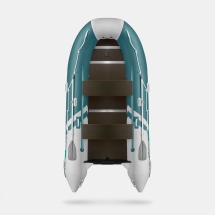 GLADIATOR B 420 LIGHT B Морской зеленый-белый моторная лодка ПВХ Фанерный пайол