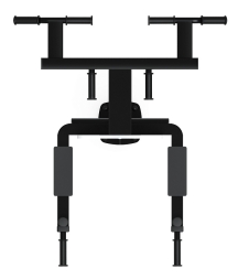 Турник три хвата+брусья (серый) - Уличный тренажер - СТ 012-13, фото 5