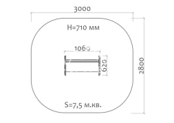 Скамейка детская Лягушка 26016 для игровой площадки, фото 2