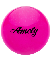 Мяч для художественной гимнастики AGB-102, 15 см, розовый, с блестками Мяч для художественной гимнастики AGB-102, 15 см, розовый, с блестками