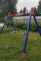 Двухместные качели Пионер Дворовые ЦК2УВ 2 для детских площадок, фото 3