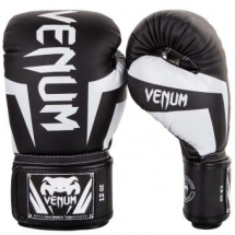 Перчатки боксерские Venum Elite Black/White