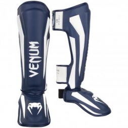 Щитки Venum Elite Navy Blue/White