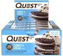 Батончик Quest Nutrition Quest Protein Bar Cookies Cream (печенье с кремом), 12 шт