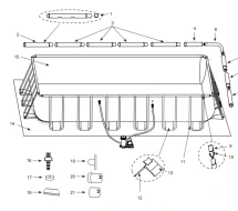 26792NP Бассейн каркасный прямоугольный &quot;PRISM FRAME&quot;, 488х244х107см