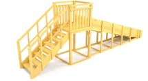 Зимняя горка Савушка Зима Wood 2 (скат 5м)