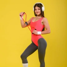 Эспандер трубчатый PROFI-FIT, восьмерка, красный, сопротивление сильное 7,5 кг