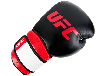 (UFC Перчатки MMA для работы на снарядах чёрные - 12 Oz), фото 6