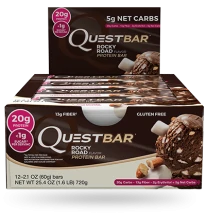 Батончик Quest Nutrition Quest Protein Bar Rocky Road (Зефир и шоколад), 12 шт