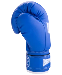 Перчатки боксерские RV-101, 6oz, к/з, синие, фото 2