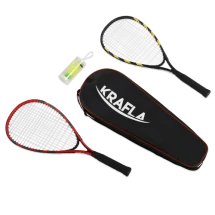 KRAFLA S-SP500 Набор для спидминтона: ракетка (2шт), волан (3шт), чехол