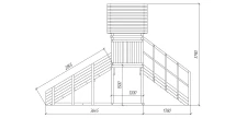 Зимняя горка Савушка Зима Wood 5 (скат 3м)