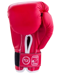 Перчатки боксерские RV-101, 8oz, к/з, красные, фото 3