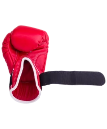 Перчатки боксерские RV-101, 8oz, к/з, красные, фото 4