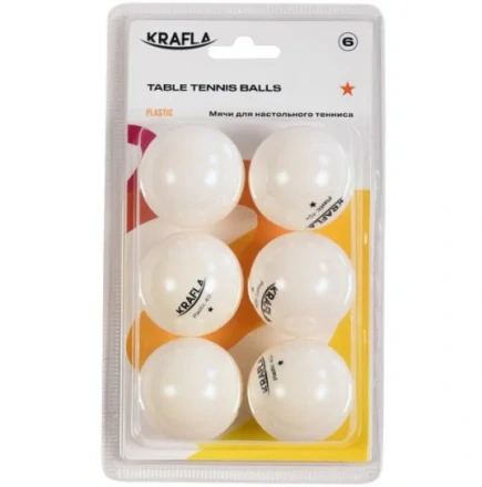 KRAFLA B-WT60 Набор для н/т: мяч без звезд (6шт), фото 1