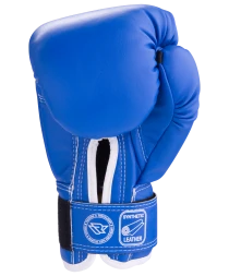 Перчатки боксерские RV-101, 8oz, к/з, синие, фото 3