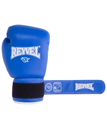 Перчатки боксерские RV-101, 8oz, к/з, синие, фото 4