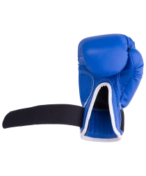 Перчатки боксерские RV-101, 8oz, к/з, синие, фото 5