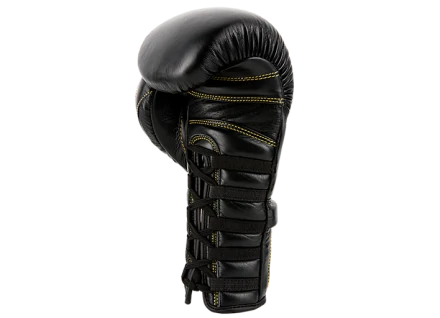 (UFC Премиальные тренировочные перчатки на шнуровке черные - 12 Oz), фото 2