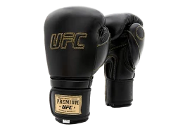 (UFC Премиальные тренировочные перчатки на липучке чёрные - 12 Oz), фото 5