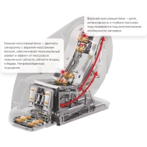 Массажное кресло с искусственным интеллектом Skyliner 3, черно-серое