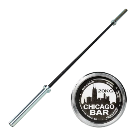 Гриф олмпийский с двойными марками 220 см BODY-SOLID CHICAGO, фото 3