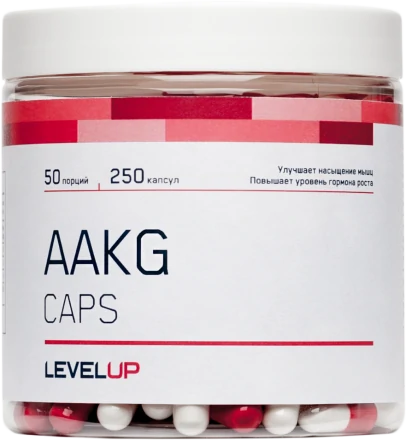 Аргинин альфа-кетоглутарат Level Up AAKG 250 капсул, фото 1