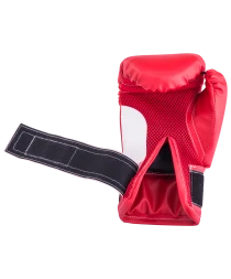 Перчатки боксерские детские, 6oz, к/з, красный, фото 4