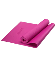 Коврик для йоги FM-101, PVC, 173x61x0,5 см, розовый
