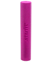 Коврик для йоги FM-101, PVC, 173x61x0,5 см, розовый