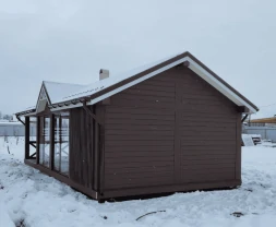 Закрытая беседка ШАЛЕ 2 с барбекю, фото 3