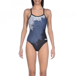 Купальник &quot;ARENA Spraypaint Light Drop Back One Piece&quot;, арт.002244-500, р.36 (рос.42), сине-черный