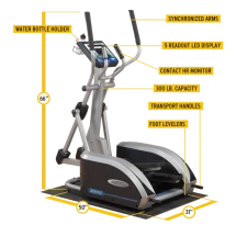 Эллиптический тренажер Endurance с адаптером 220V
