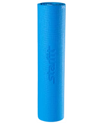 Коврик для йоги FM-102, PVC, 173x61x0,3 см, с рисунком, синий, фото 2