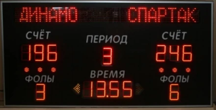 Универсальное спортивное табло ТУ 150.13 стр-I (№9_1), фото 1