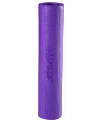 Коврик для йоги FM-102, PVC, 173x61x0,5 см, с рисунком, фиолетовый, фото 2