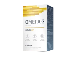 Добавка Level Up Omega-3 35% с витамином Е, 60 капсул