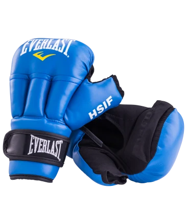 Перчатки для рукопашного боя HSIF RF3210, 10oz, к/з, синий, фото 1