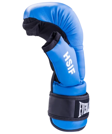 Перчатки для рукопашного боя HSIF RF3210, 10oz, к/з, синий, фото 2