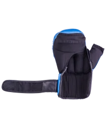 Перчатки для рукопашного боя HSIF RF3210, 10oz, к/з, синий, фото 4