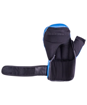 Перчатки для рукопашного боя HSIF RF3210, 10oz, к/з, синий, фото 4