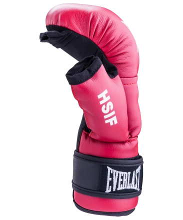 Перчатки для рукопашного боя HSIF RF3112, 12oz, к/з, красный, фото 2