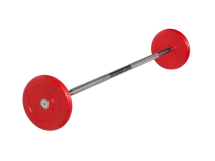 Штанга неразборная &quot;Barbell&quot; с цветными дисками d 25 мм, 15 кг